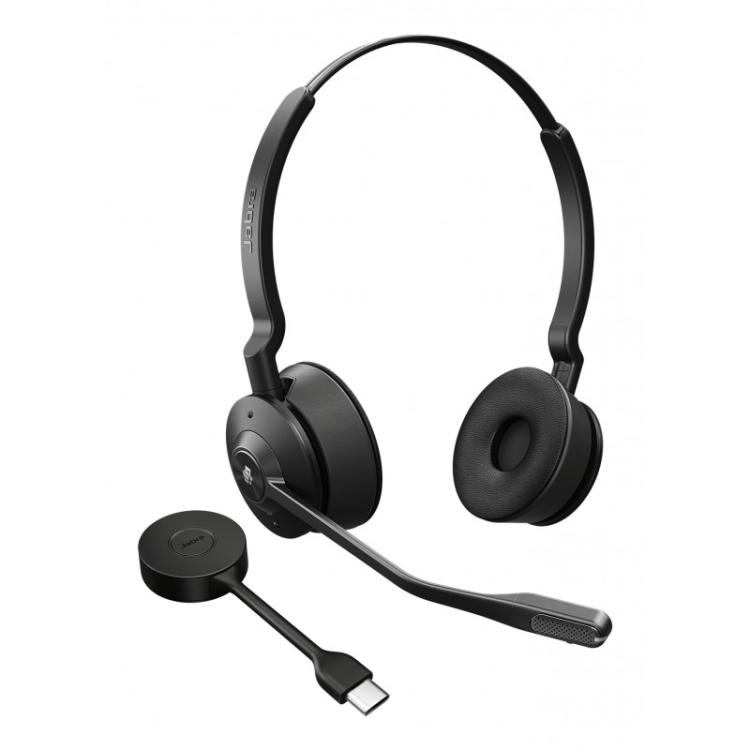 Jabra - Engage 55 SE Auriculares Inalámbrico Diadema Oficina/Centro de llamadas USB Tipo C Negro