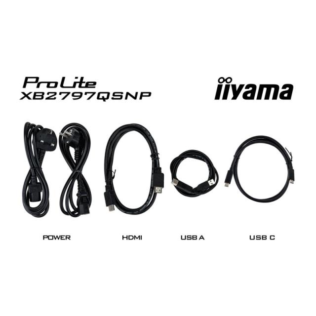 iiyama - ProLite XB2797QSNP-B1 pantalla para PC 68,6 cm (27") 2560 x 1440 Pixeles Quad HD LED Negro