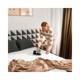 Cecotec - Conga RockStar 3000 Mattress aspiradora de mano Negro, Plata, Turquesa Sin bolsa