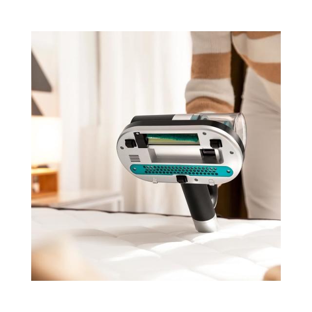 Cecotec - Conga RockStar 3000 Mattress aspiradora de mano Negro, Plata, Turquesa Sin bolsa