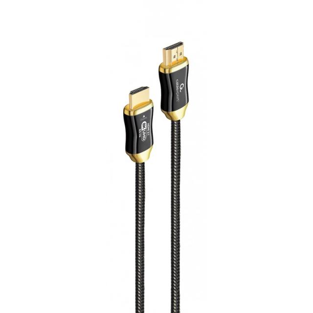 Gembird - CCBP-HDMI8K-AOC-5M cable HDMI HDMI tipo A (Estándar) Negro, Oro
