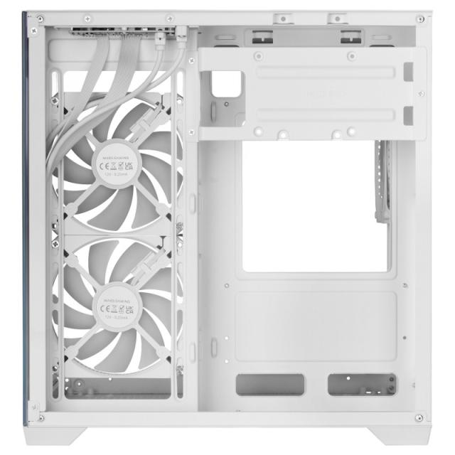 Mars Gaming - MCVIEW3W carcasa de ordenador Mini Tower Blanco