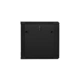 Lanberg - WF01-6612-10B armario rack 12U Bastidor de pared Negro