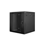 Lanberg - WF01-6612-10B armario rack 12U Bastidor de pared Negro