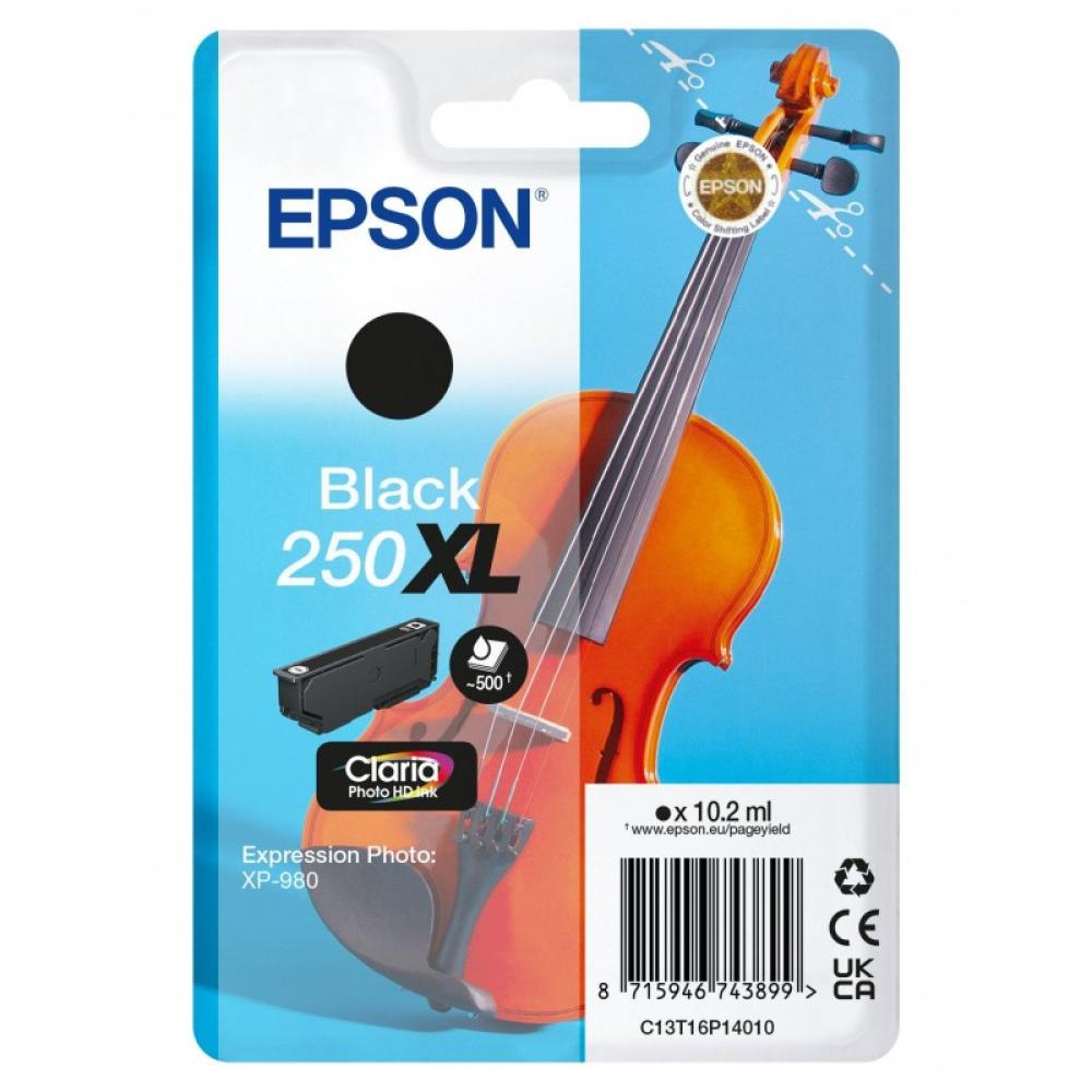 Epson - 250XLViolin Claria Photo HD cartucho de tinta 1 pieza(s) Original Alto rendimiento (XL) Negro