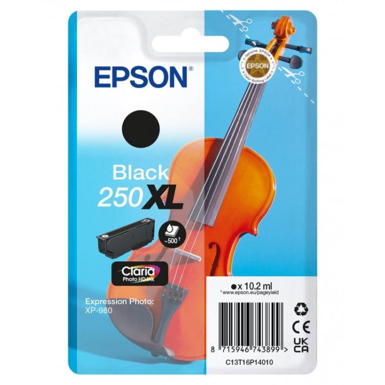 Epson - 250XLViolin Claria Photo HD cartucho de tinta 1 pieza(s) Original Alto rendimiento (XL) Negro