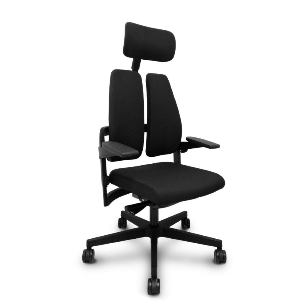 Nowy Styl - Silla Xilium Duo traslack tejido era negro brazos 3D y cabecero