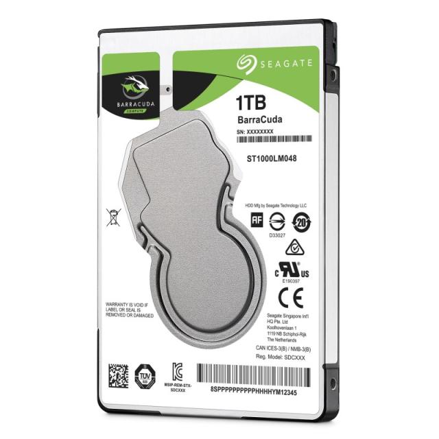 Seagate - Barracuda 2.5" disco duro interno 1 TB 5400 RPM 128 MB 2.5" Serial ATA III