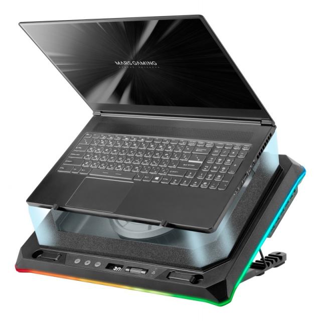 Mars Gaming - MNBC-ULTRA almohadilla fría 45,7 cm (18") 2400 RPM Negro