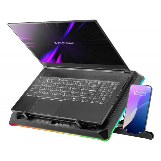 Mars Gaming - MNBC-ULTRA almohadilla fría 45,7 cm (18") 2400 RPM Negro