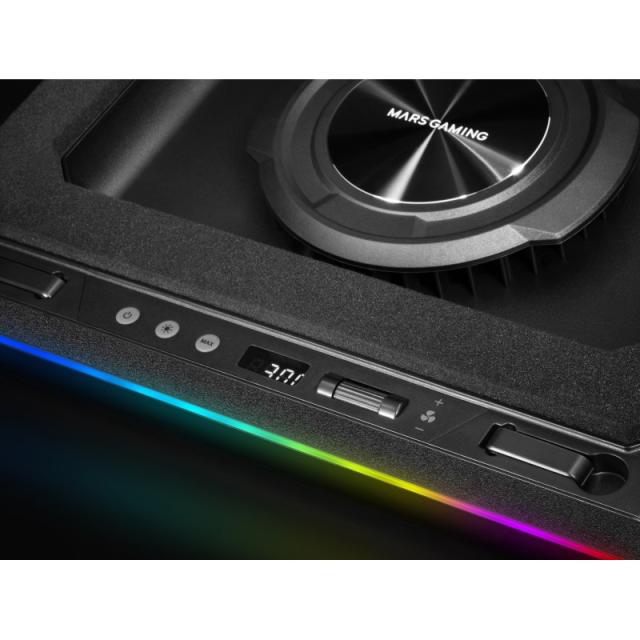 Mars Gaming - MNBC-ULTRA almohadilla fría 45,7 cm (18") 2400 RPM Negro