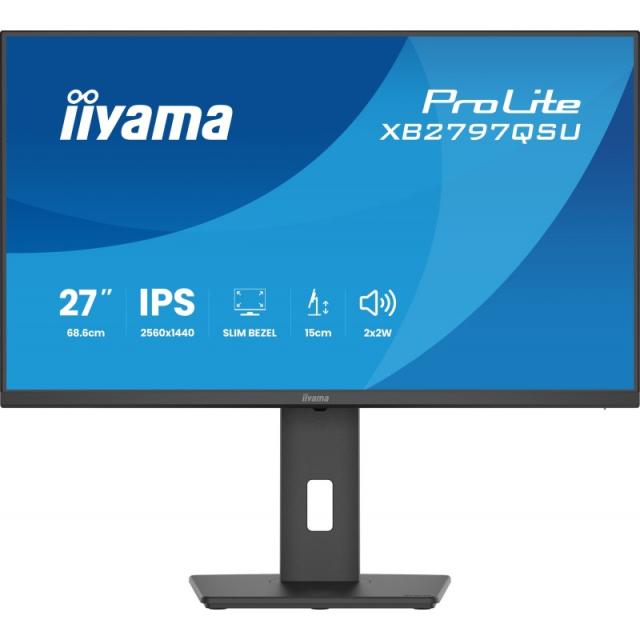 iiyama - ProLite XB2797QSU-B1 pantalla para PC 68,6 cm (27") 2560 x 1440 Pixeles Quad HD LED Negro