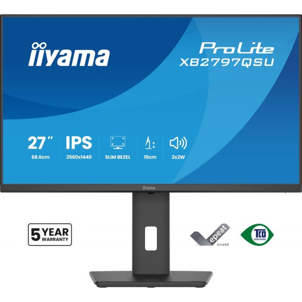iiyama - ProLite XB2797QSU-B1 pantalla para PC 68,6 cm (27") 2560 x 1440 Pixeles Quad HD LED Negro