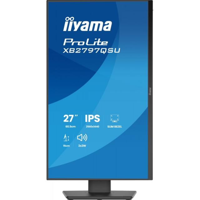 iiyama - ProLite XB2797QSU-B1 pantalla para PC 68,6 cm (27") 2560 x 1440 Pixeles Quad HD LED Negro