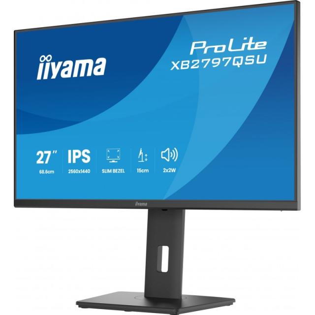iiyama - ProLite XB2797QSU-B1 pantalla para PC 68,6 cm (27") 2560 x 1440 Pixeles Quad HD LED Negro