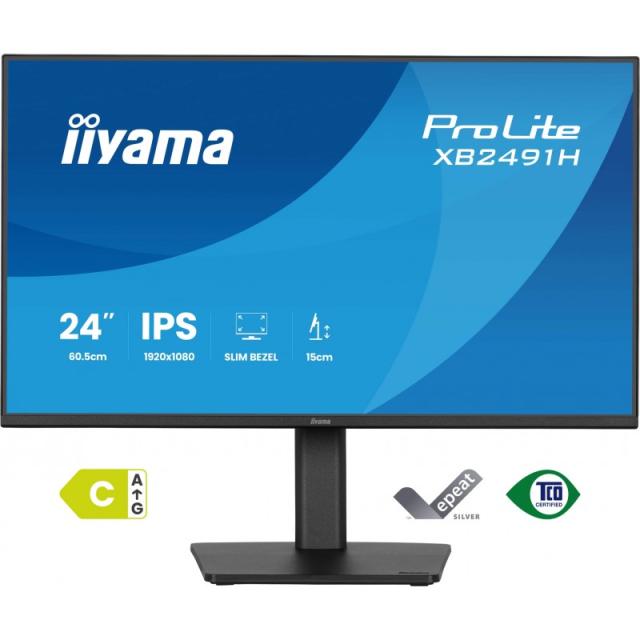 iiyama - ProLite XB2491H-B1 pantalla para PC 60,5 cm (23.8") 1920 x 1080 Pixeles Full HD LCD Negro