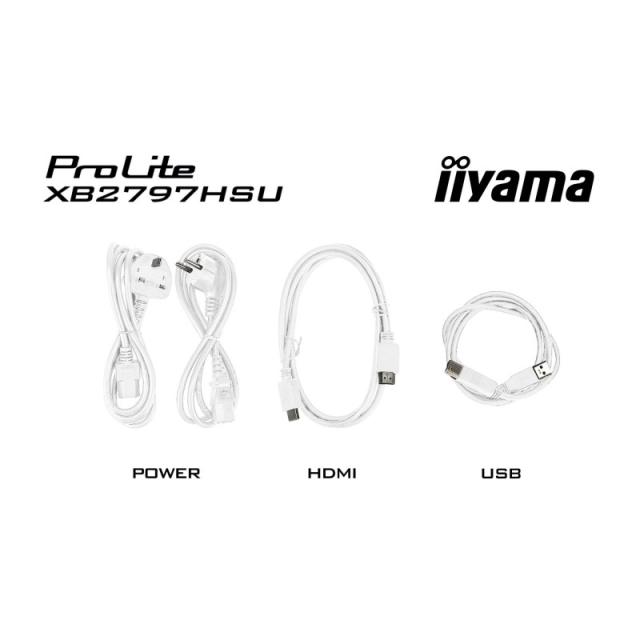 iiyama - ProLite XB2797HSU-W1 pantalla para PC 68,6 cm (27") 1920 x 1080 Pixeles Full HD LED Blanco