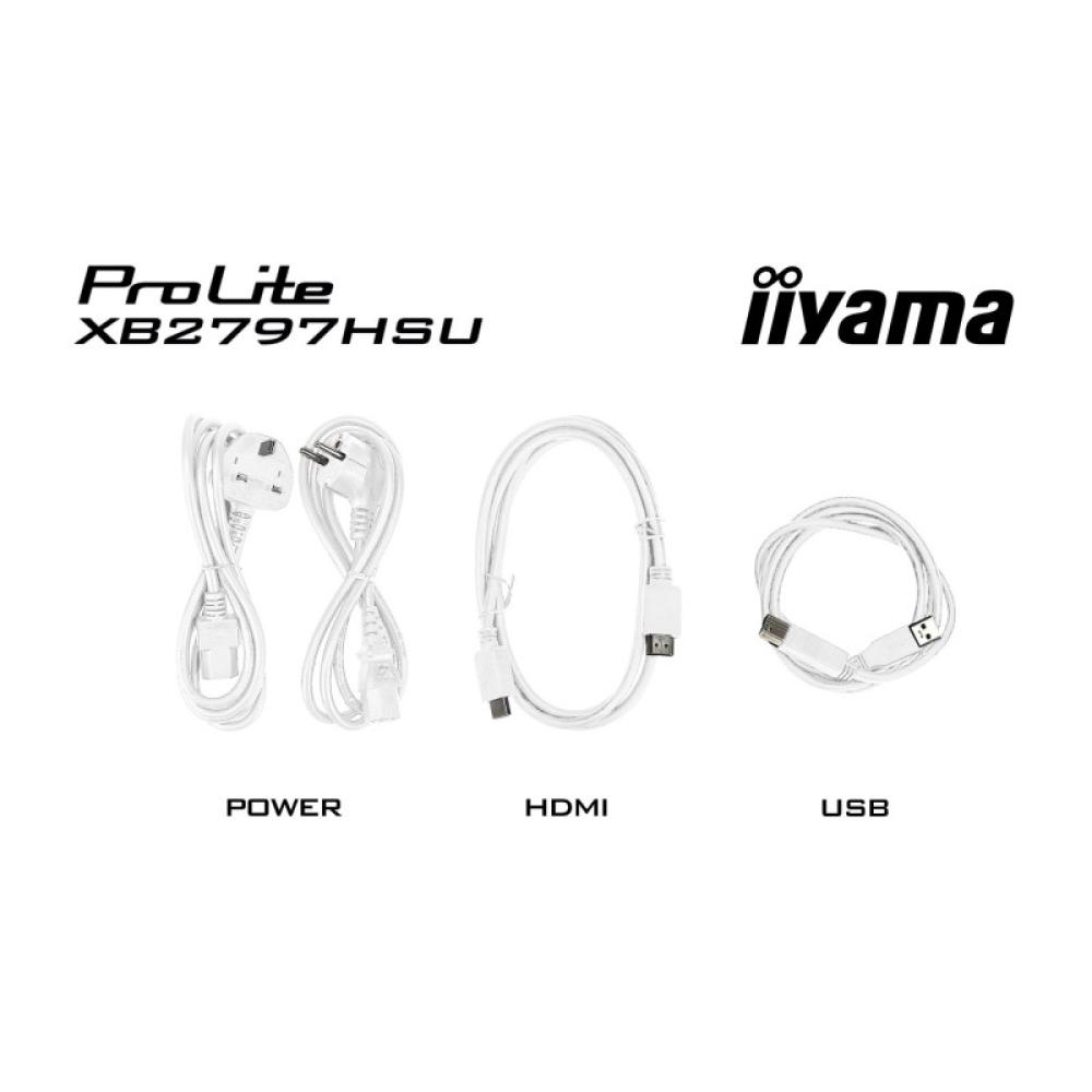 iiyama - ProLite XB2797HSU-W1 pantalla para PC 68,6 cm (27") 1920 x 1080 Pixeles Full HD LED Blanco