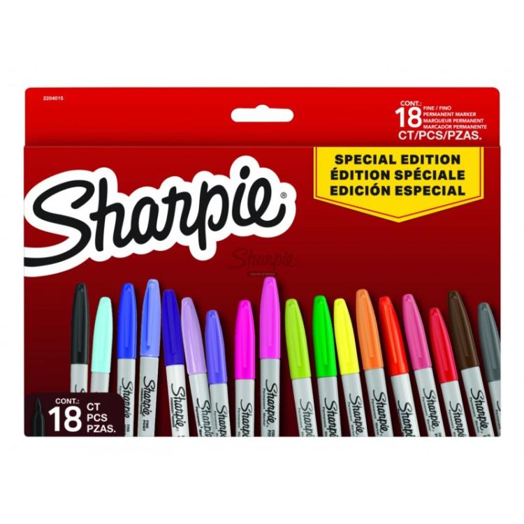 Sharpie - Rotuladores permanentes Special Edition Fine 18 piezas