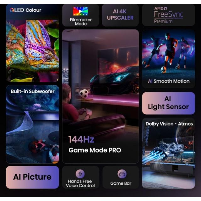 Hisense - 100E7Q PRO 2,54 m (100") 4K Ultra HD Smart TV Wifi Negro