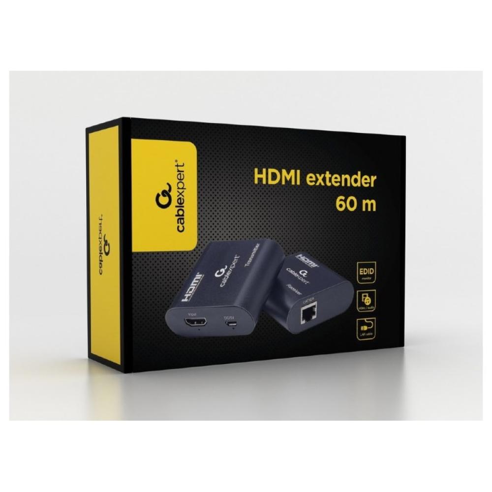 Gembird - DEX-HDMI-03 extensor audio/video Negro