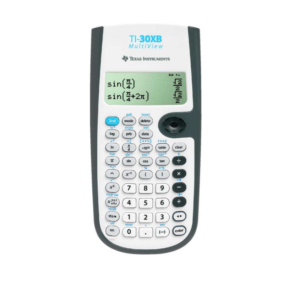 Texas Instruments - TI-30XB MultiView calculadora Bolsillo Calculadora científica Gris, Blanco
