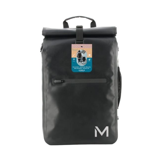 Mobilis - 070001 mochila Mochila de ciclismo Negro Lona alquitranada