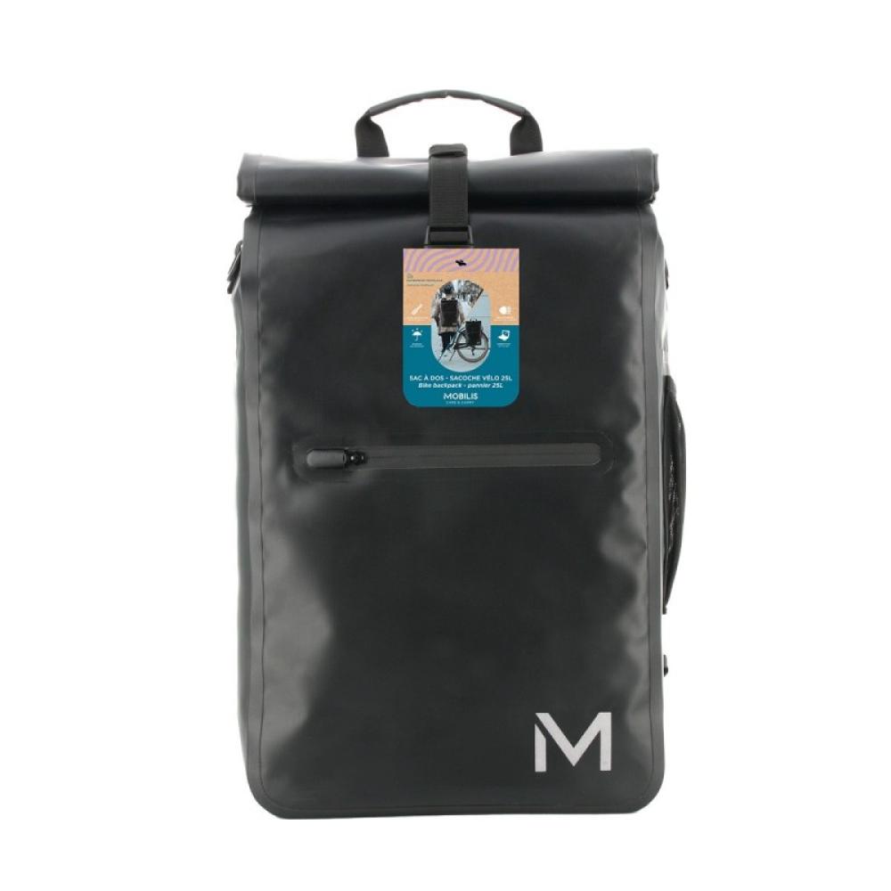 Mobilis - 070001 mochila Mochila de ciclismo Negro Lona alquitranada