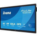 iiyama - TE6515A-B1AG pantalla de señalización Panel plano interactivo 163,8 cm (64.5") Wifi 550 cd / m² 4K Ultra HD Negro Panta