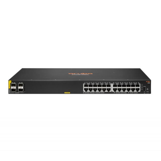 HPE - Aruba Networking CX 6100 24G Class4 PoE 4SFP+ 370W Gestionado L3 Gigabit Ethernet (10/100/1000) Energía sobre Ethernet (Po