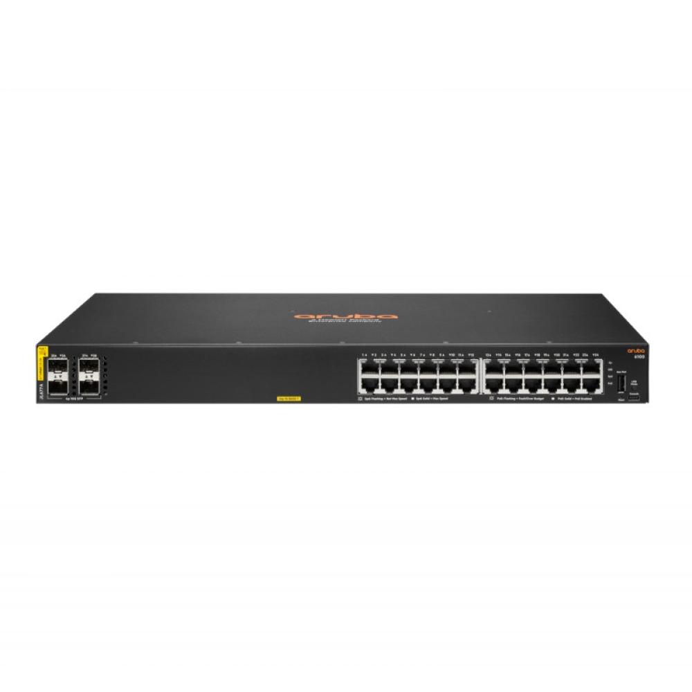 HPE - Aruba Networking CX 6100 24G Class4 PoE 4SFP+ 370W Gestionado L3 Gigabit Ethernet (10/100/1000) Energía sobre Ethernet (Po
