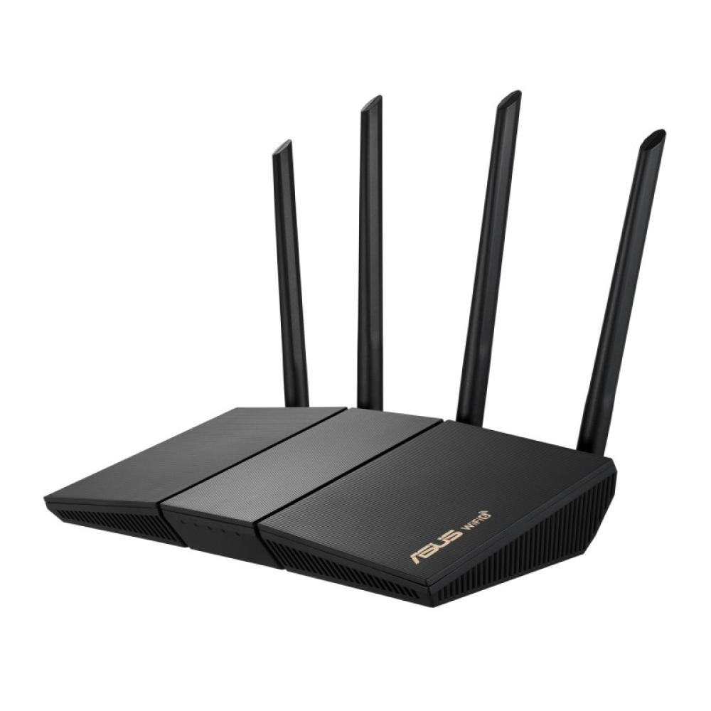 ASUS - RT-AX57 router inalámbrico Gigabit Ethernet Doble banda (2,4 GHz / 5 GHz) Negro
