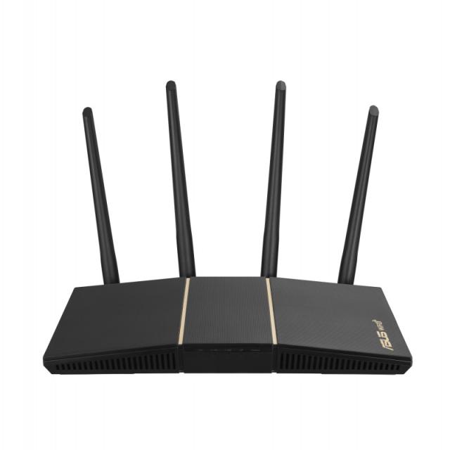 ASUS - RT-AX57 router inalámbrico Gigabit Ethernet Doble banda (2,4 GHz / 5 GHz) Negro