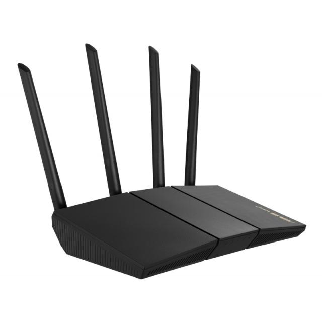 ASUS - RT-AX57 router inalámbrico Gigabit Ethernet Doble banda (2,4 GHz / 5 GHz) Negro