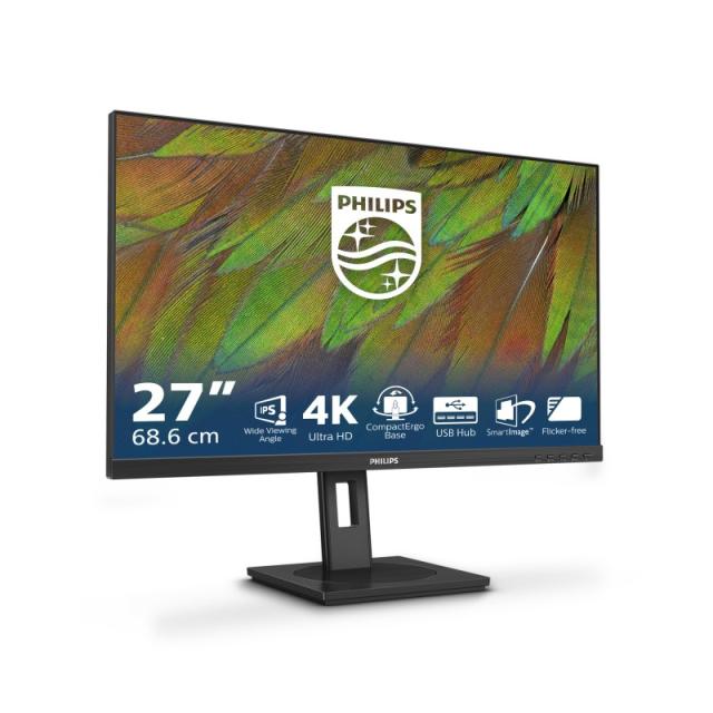 Philips - 3000 series 27B1N3800/00 pantalla para PC 68,6 cm (27") 3840 x 2160 Pixeles 4K Ultra HD LCD Negro