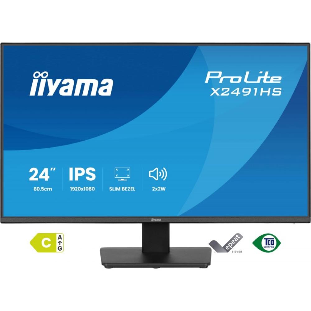 iiyama - ProLite X2491HS-B1 pantalla para PC 60,5 cm (23.8") 1920 x 1080 Pixeles Full HD LCD Negro