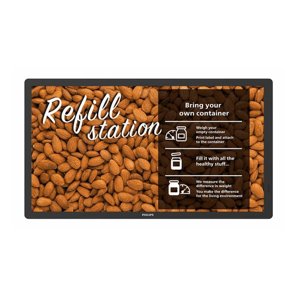 Philips - Signage Solutions 25BDL4150I/00 pantalla de señalización Pantalla plana para señalización digital 64,3 cm (25.3") Wifi