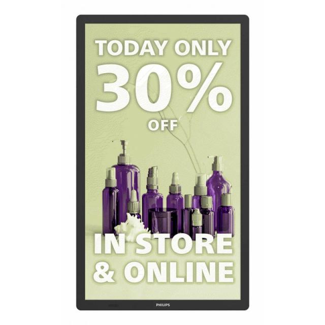 Philips - Signage Solutions 25BDL4150I/00 pantalla de señalización Pantalla plana para señalización digital 64,3 cm (25.3") Wifi