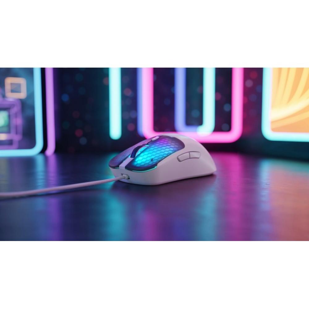 Mars Gaming - MMVIPERW ratón Juego mano derecha USB Type-A + USB Type-C Óptico 12800 DPI