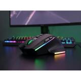 Mars Gaming - MMWVECTOR ratón Juego mano derecha RF Wireless + Bluetooth + USB Type-A Óptico 12000 DPI