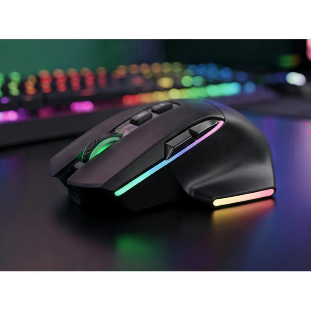 Mars Gaming - MMWVECTOR ratón Juego mano derecha RF Wireless + Bluetooth + USB Type-A Óptico 12000 DPI