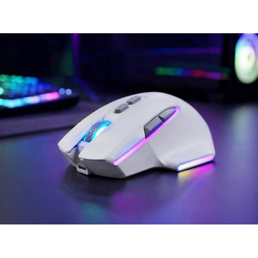 Mars Gaming - MMWVECTORW ratón Juego mano derecha RF Wireless + Bluetooth + USB Type-A Óptico 12000 DPI