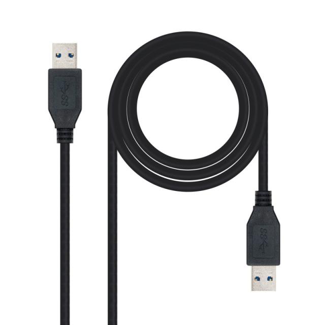 Nanocable - 10.01.1002-BK cable USB USB 3.2 Gen 1 (3.1 Gen 1) 2 m USB A Negro