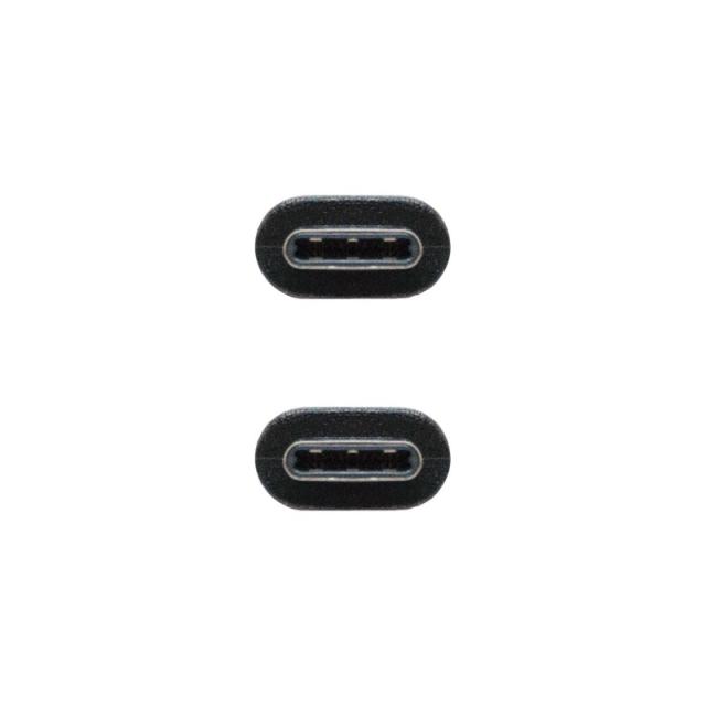 Nanocable - USB 2.0, 2m cable USB USB C Negro