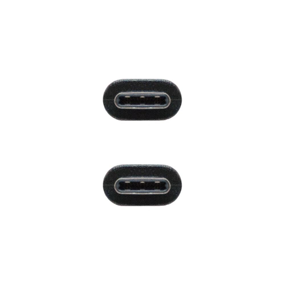 Nanocable - USB 2.0, 2m cable USB USB C Negro