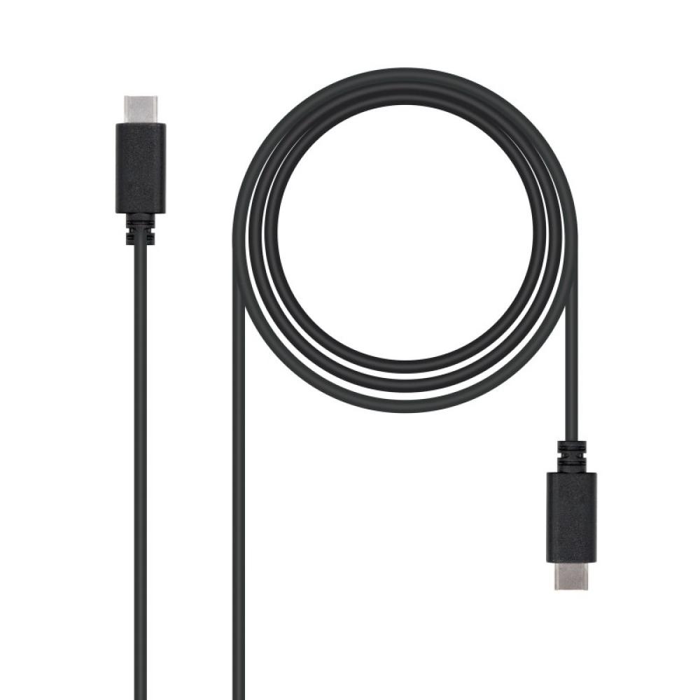 Nanocable - USB 2.0, 2m cable USB USB C Negro