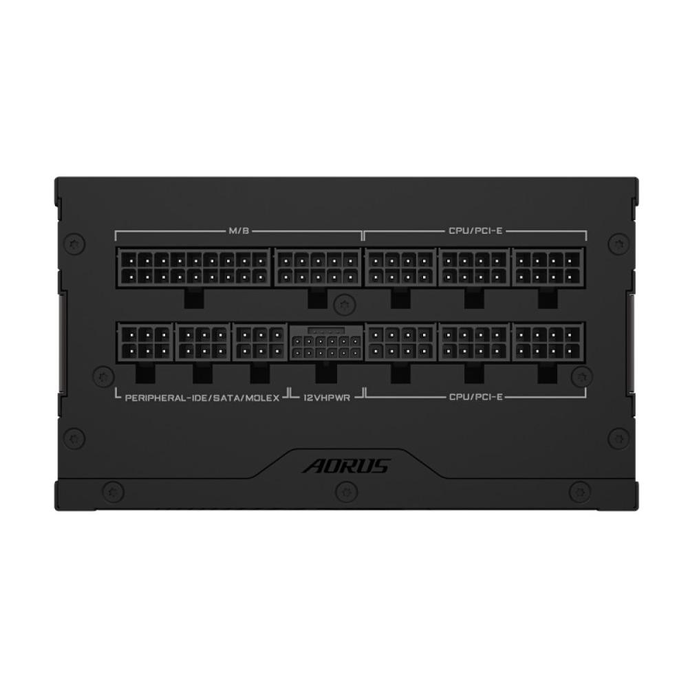 GIGABYTE - AORUS ELITE P1000W ICE Fuente de Alimentación - PCIe 5.0, 80 PLUS Platinum, Diseño completamente - GP-AE1000PM PG5 EU