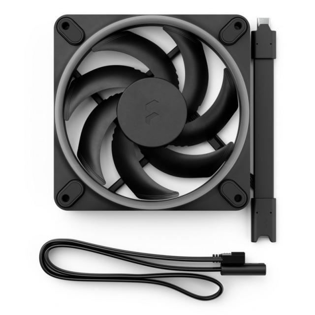 Fractal Design - Momentum 12 RGB Carcasa del ordenador Ventilador 12 cm Negro 3 pieza(s)