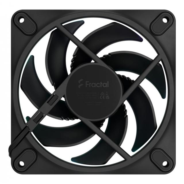 Fractal Design - Momentum 12 RGB Carcasa del ordenador Ventilador 12 cm Negro 3 pieza(s)