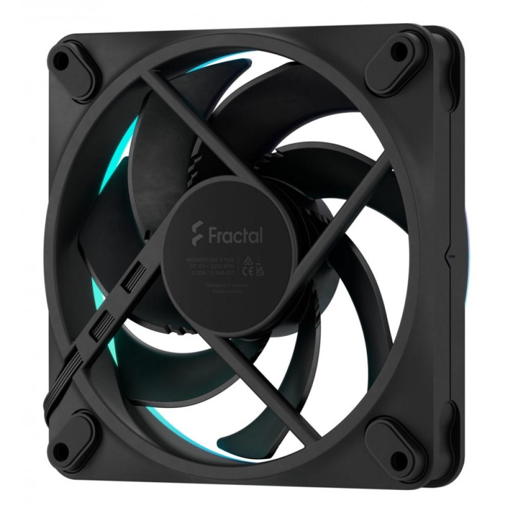 Fractal Design - Momentum 12 RGB Carcasa del ordenador Ventilador 12 cm Negro 1 pieza(s)